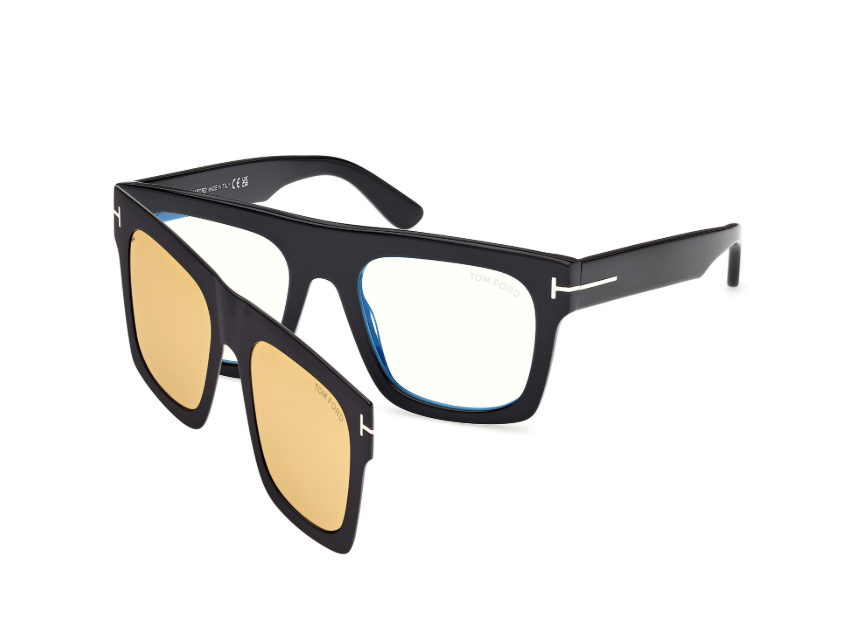 Tom Ford FT 6068 001 53 klipsli güneş gözlüğü